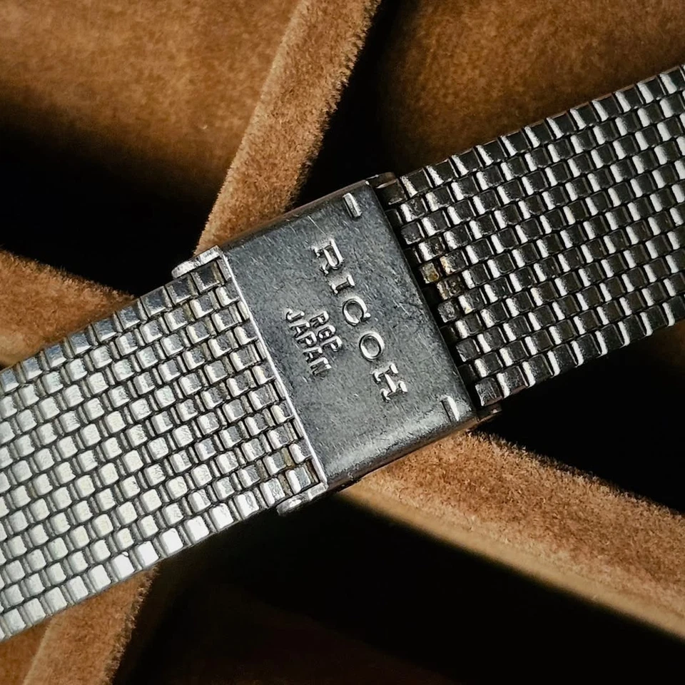 Reloj de colección raro RICOH Riquartz Apex esfera de malaquita en caja de aleación dura Foto 4 de 4