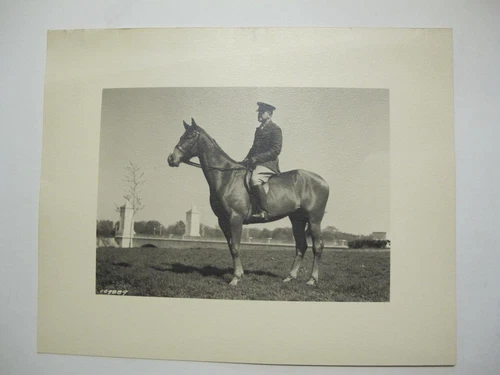 VINTAGE PHOTOGRAPH: WW1 ERA CAVALRY COL. THOMAS J JOHNSON POLOHUNT FARM KENTUCKY