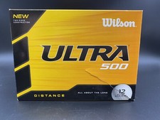 Wilson Ultra 500 12 Pack Golf Balls - White