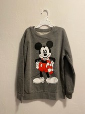 Disney Mickey Mouse Christmas Boy  s Crewneck Sweater Size Medium Brand New