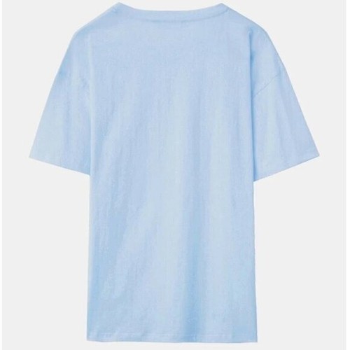 ROMWE x Beereckless Women’s Size Small T-Shirt Cartoon Frog Graphic Tee Blue - Picture 2 of 9