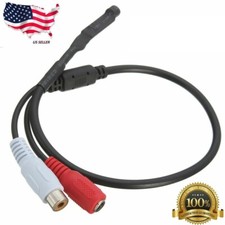 Audio High Sensitive Mic Microphone for CCTV Security Camera DVR System US 
