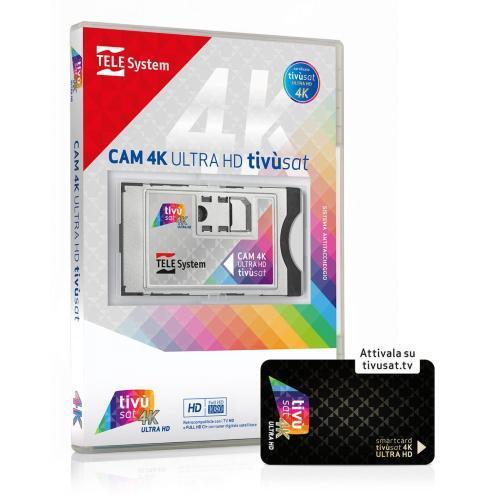 CAM 4K Telesystem Tivùsat con Tessera Nera | Risolvi il segnale TV