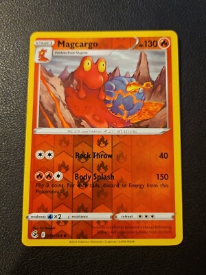Magcargo 035/264 - Pokemon Karte SWSH Fusion Strike Reverse HOLO FOIL