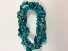 Turquoise Triple Strand Mini Nugget Bracelet