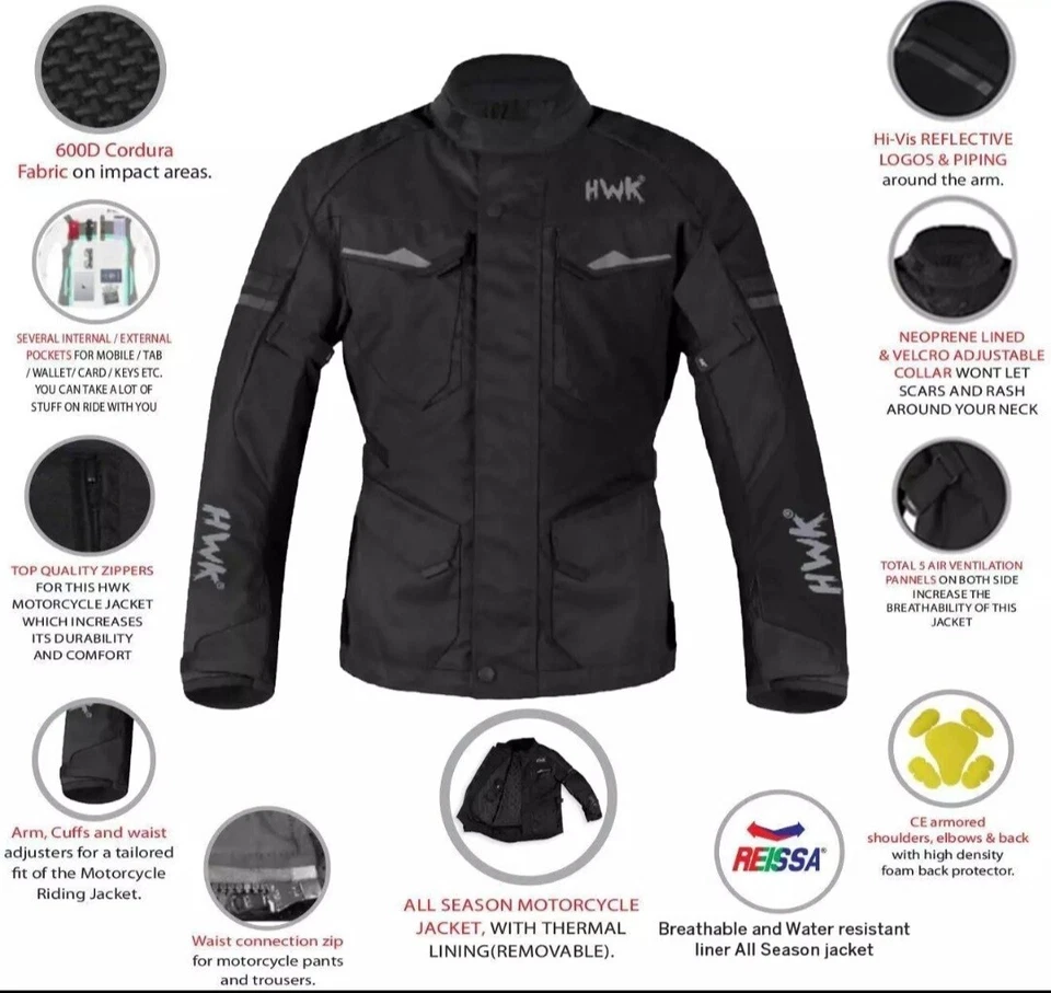 Мотоциклетная куртка для мужчин размер 3XL приключения/туризм с Cordura текстильной ткани - Изображение 2 из 4