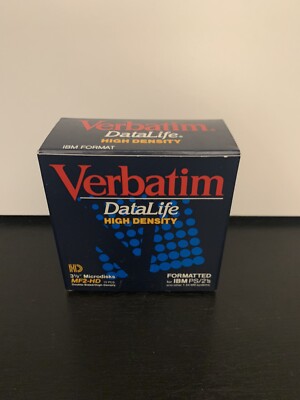 10 PC Verbatim DataLife High Density 3 1/2'' Microdisks MF2-HD Floppy Disk 3.5''