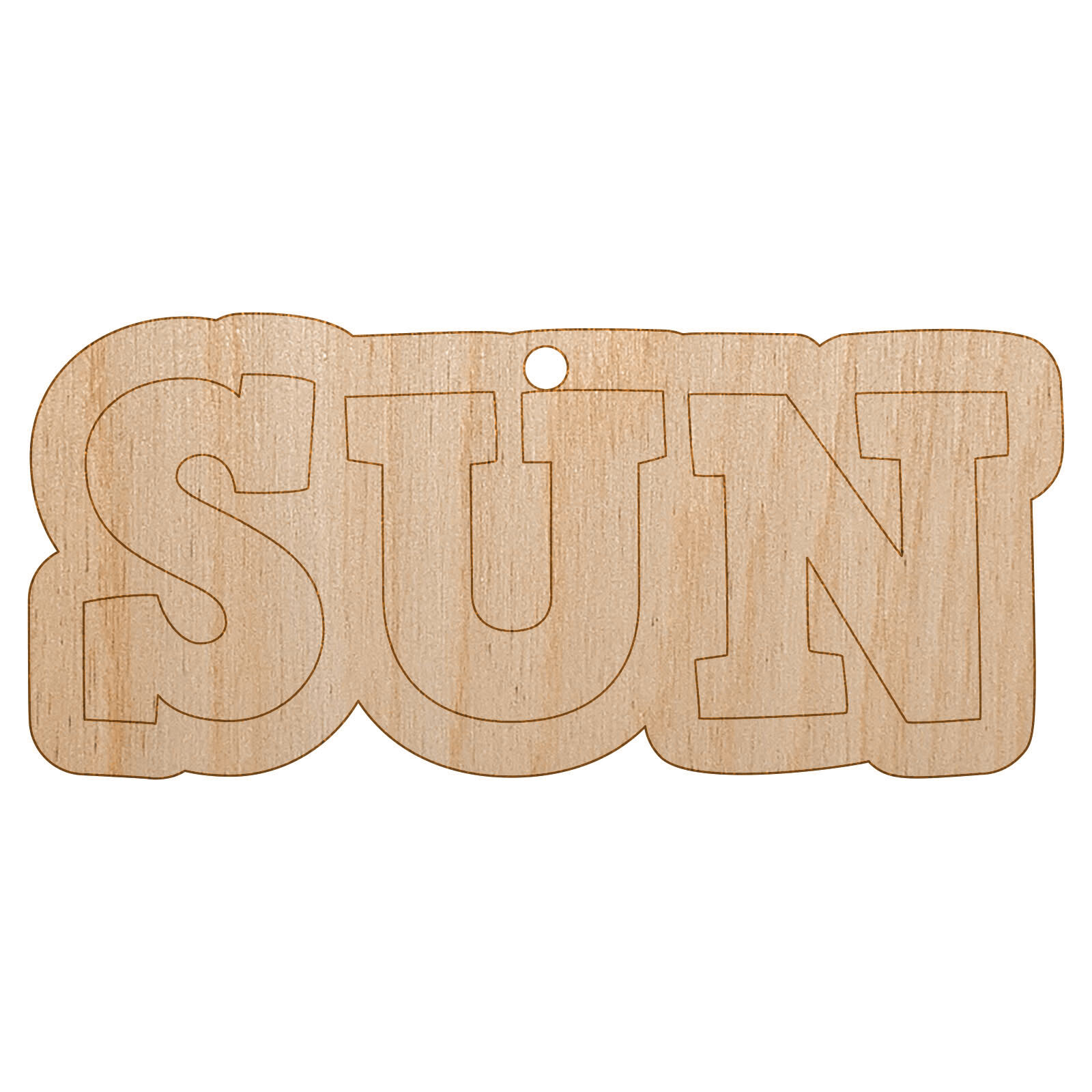 Sun Fun DIY Unfinished Wood Christmas Tree Ornament Craft