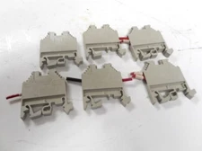 WIELAND ELECTRIC TERMINAL BLOCK, WK4/U, 800V, 2 POSTION, #20...10 AWG, LOT OF 6