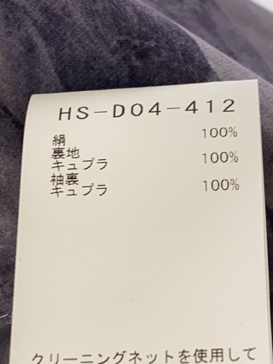 yohji yamamoto POUR HOMME SHAWL COLLAR HELL PRINT DRESS/1/Silk/GRY