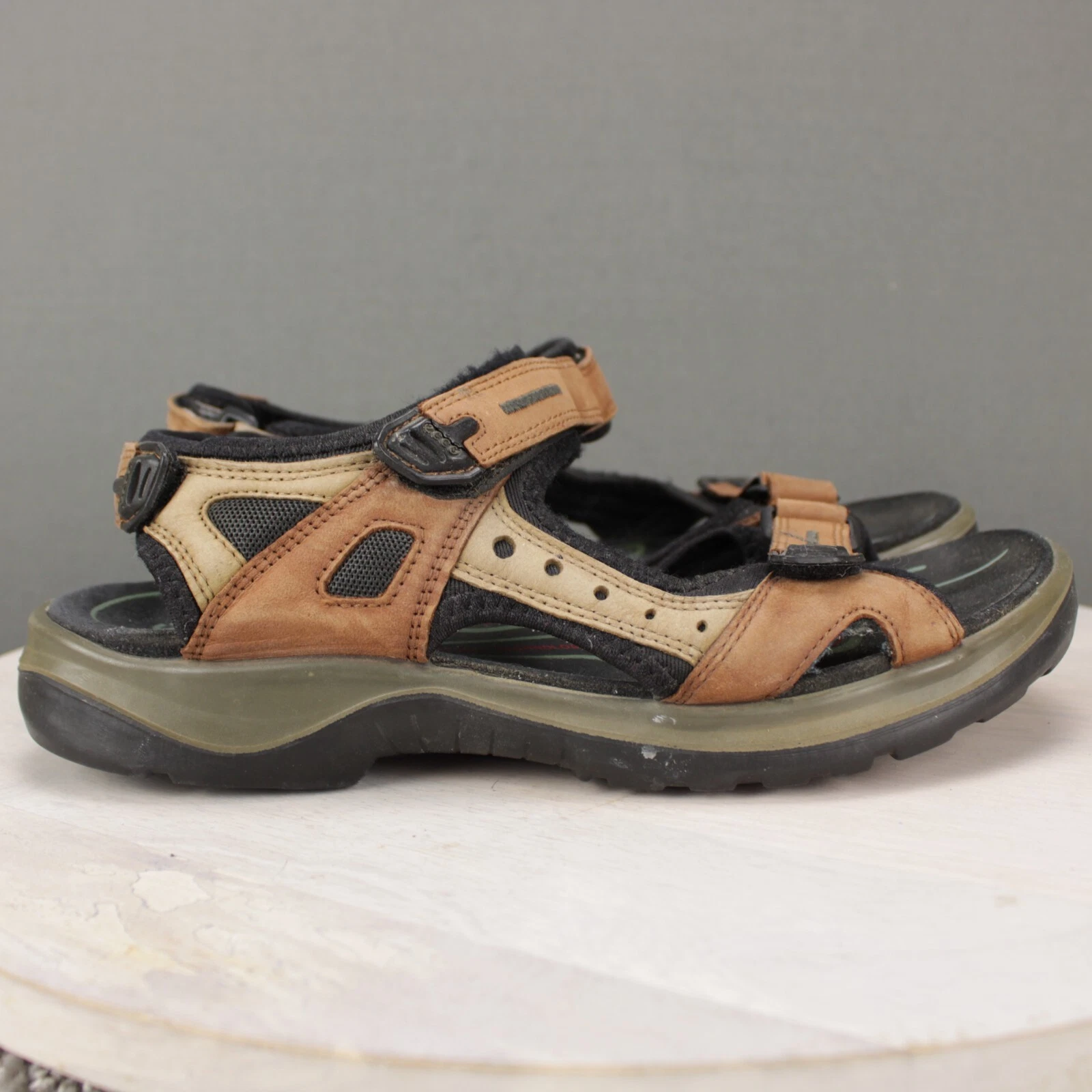 Ecco Off road Yucatán Sandali Sportivi Uomo 39 (US 5 5.5) Pelle Marrone Escursionismo