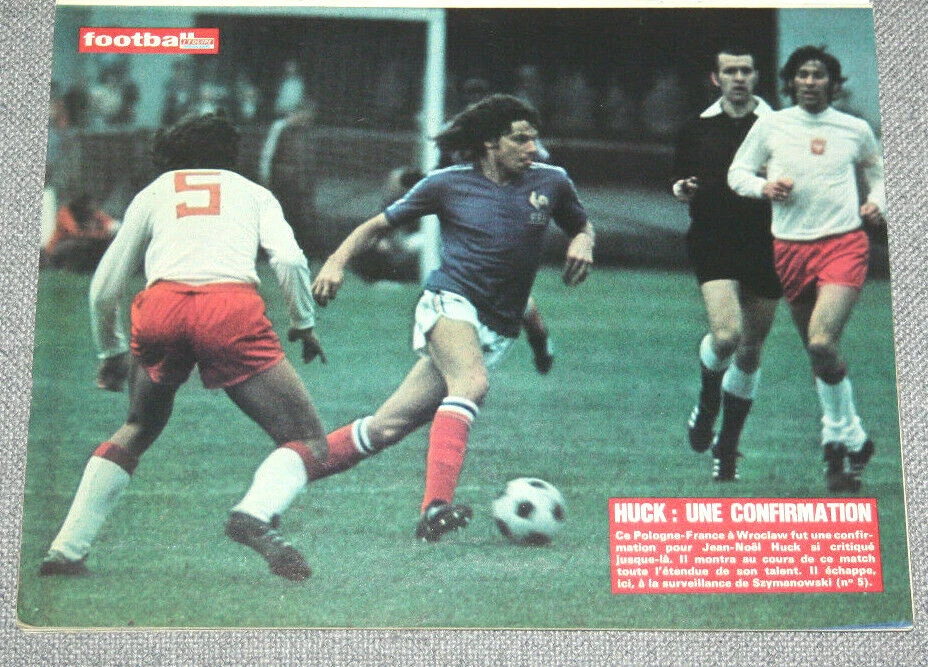 Football poster Huck Deyna match Pologne Polska 0 v France 2 Wroclaw 1974 - Photo 1/1
