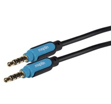 Maplin 3.5mm Aux Stereo 3 Pole Jack Plug to 3.5mm 3 Pole Jack 1.5m - Black