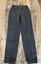 Levi  s 550 Vintage Black Relaxed Fit Tapered Leg High Rise Jeans Sz 6 Reg L USA