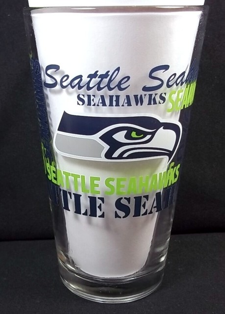 seahawks beer glass