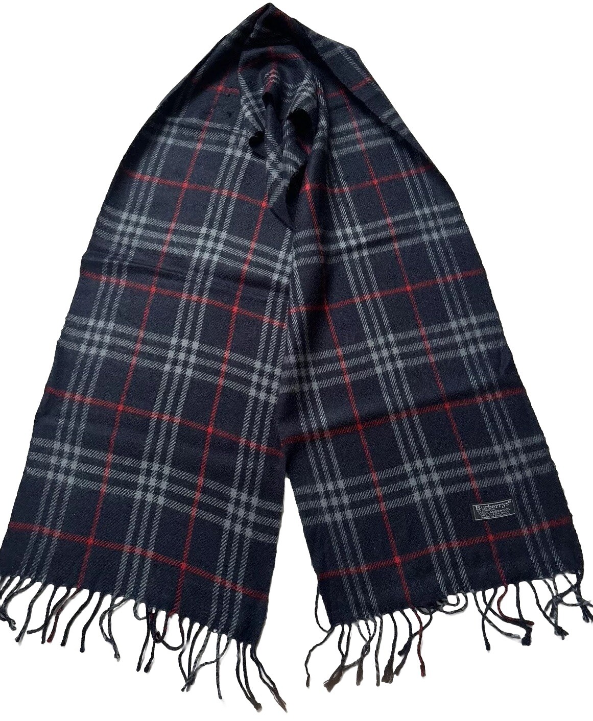 Original Burberry Nova Check Lambswool Scarf