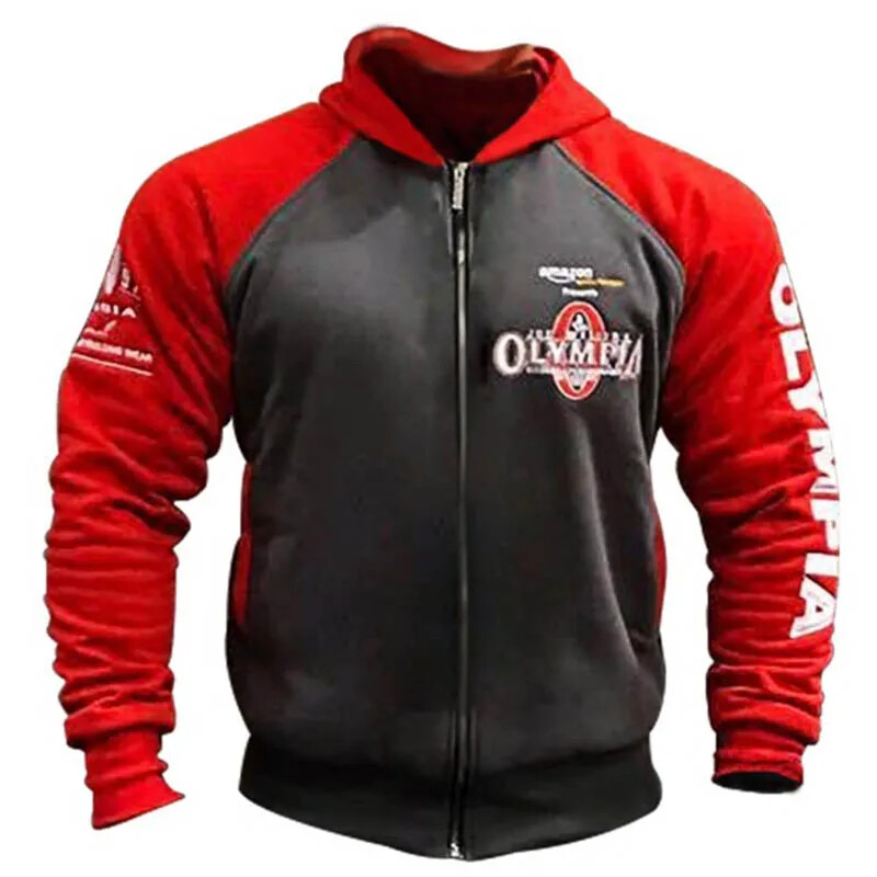2025 New Olympia Mens Zipper Hoodies Fashion Casual Male Gyms