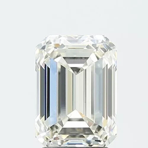 1.03 Cts EMERALD Cut IGI Certified Lab Grown CVD Diamond G Color SI1 Clarity - Picture 1 of 12