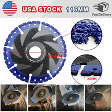 4.5in Diamond Saw Blade Cutting Disc All Purpose Cut Steel Metal Stone Cast Iron