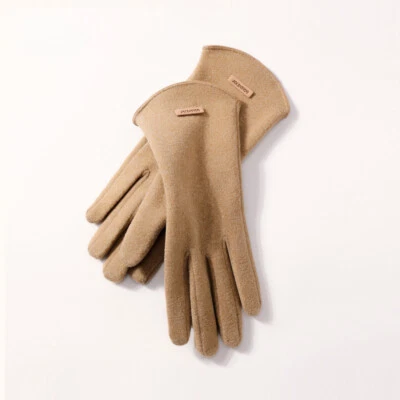 Femme Coupe-Vent Gants Velours Doublé Touch Screen Thermal Extérieur Décontracté - Photo 1/4