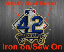Jackie Robinson Metallic Patch April 15 15th Baseball Jersey Patch 2025 Iron On
