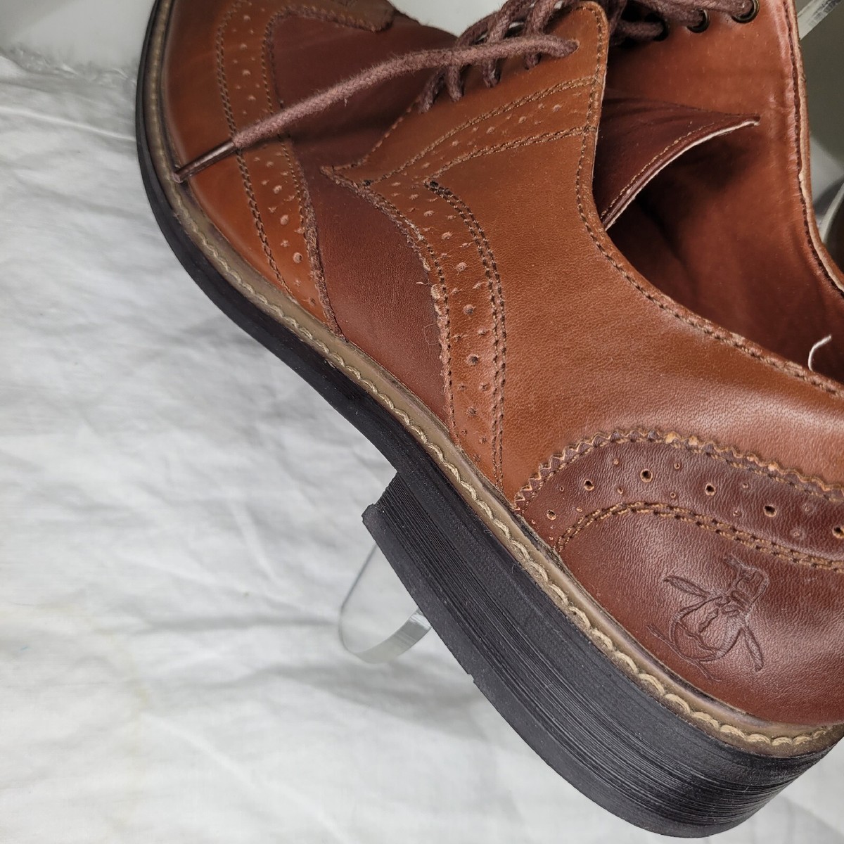 Penguin By Munsingwear Welton Size 10 Brown Wingtip Oxfords Dress Mens Shoes Original Penguin By Munsingwear Welton Brown Leather Wingtip  main image 3