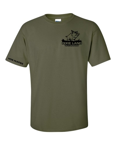 Dixie Land Outdoors Hog Hunter t shirt,hog hunting southern,country,feral,pig - Picture 2 of 2
