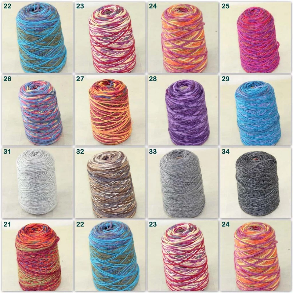 Sale NEW 500g Cone Yarn Chunky Shawl Scarf Hand Knitting Rainbow Wool Cashmere - Image 3 of 4