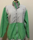 North Face Girls Fleece Denali Jacket Apple Green XL Polartec NICE