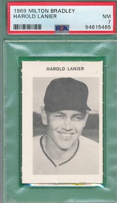 PSA NM HAL LANIER MILTON BRADLEY 1969 VINTAGE GAME NEW GRADED