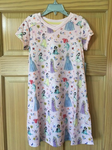 NWT Disney Store Princess Nightgown Nightshirt 4,5/6 Pink  - Picture 1 of 3