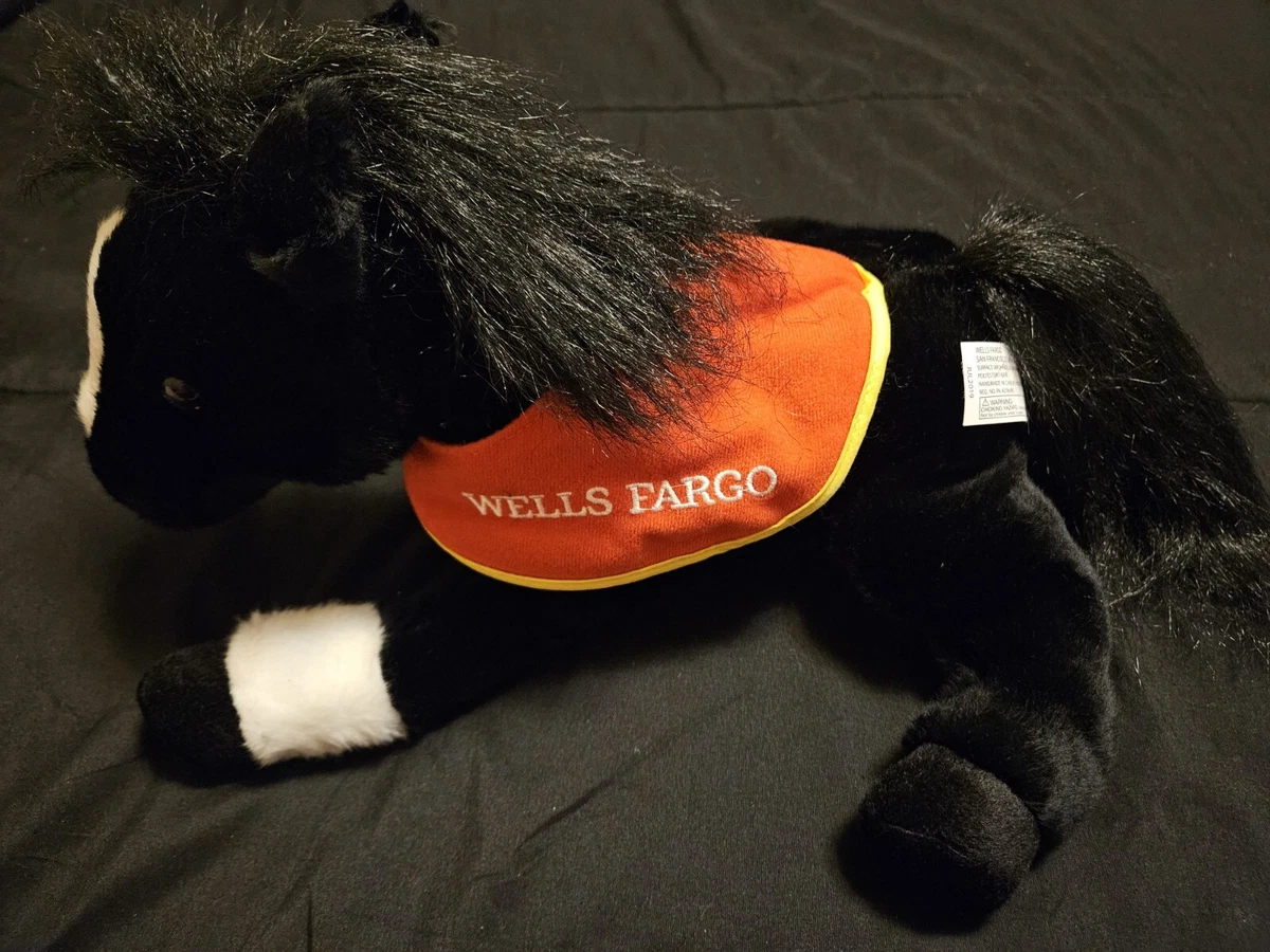Wells Fargo 2019 Fargo Black Horse Pony Plush Plush Animal 20th