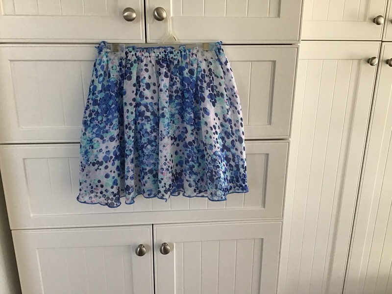 Guess Girl’s Multicolored Lined Skirt with Elastic Waist Size 12