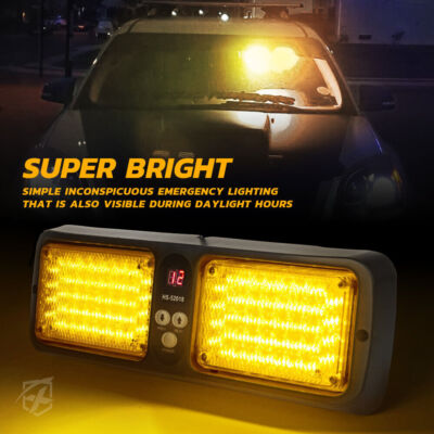Auto LKW 86 LED Windschutzscheibe Notfall Warnung Blinkende Lampe Polizei Strobe