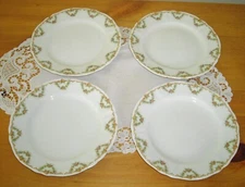 Vintage Syracuse China O.P.CO. WARDELL 7 1/8" Plates ~ Set of 4 ~