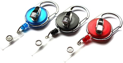 1x Ausweisjojo Kartenhalter Ausweishalter Schlüsseljojo Jojo Zipper & Gürtelclip - Picture 42 of 49