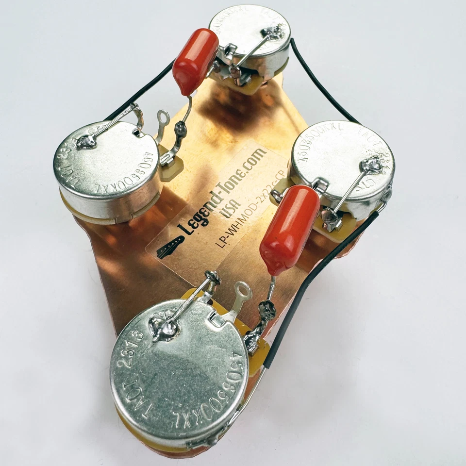 Arnés de cableado Gibson Les Paul cableado años 60 moderno - estándar, caída naranja Foto 2 de 4