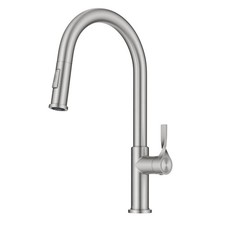 Kraus KPF-2840 Torak 1.8 GPM 1 Hole Pull Down Kitchen Faucet - Stainless Steel