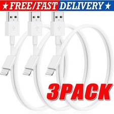 3PACK USB Data Fast Charger Cable Cord For Apple iPhone 5 6 7 8 X 11 12 13 MAX
