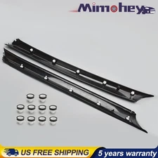 2PCS For Nissan Maxima 2016-2020 LH&RH Front Windshield A Pillar Molding Trim