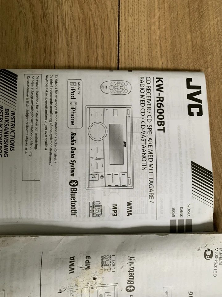 JVC Bluetooth Handsfree USB/AUX Input - Black 510 - Image 4 of 4