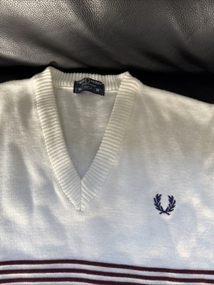 FRED PERRY NEW KNIT CLASSIC SWEATERS MADE IN ENGLAND SIZE 3