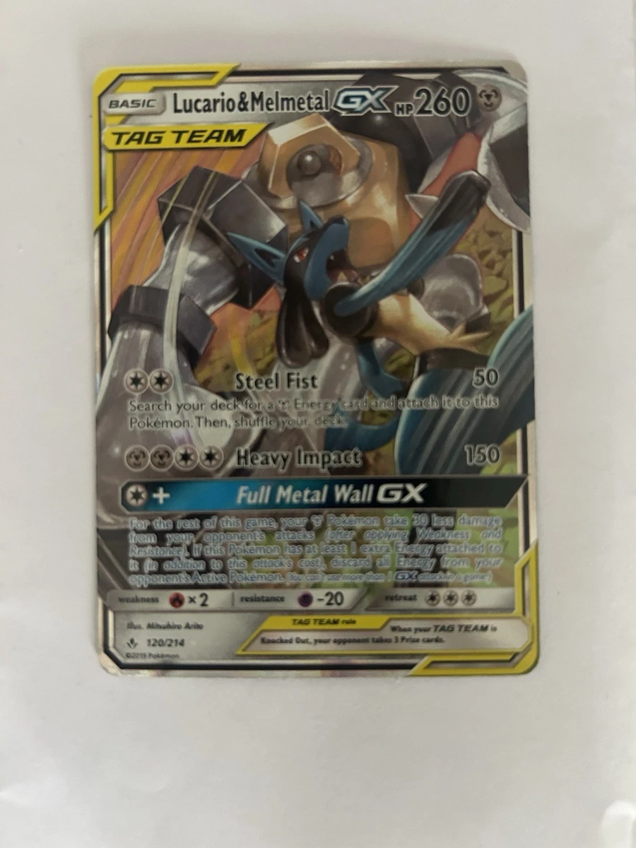 Lucario & Melmetal GX 120/214 Sm-Unbroken Bonds for sale | eBay