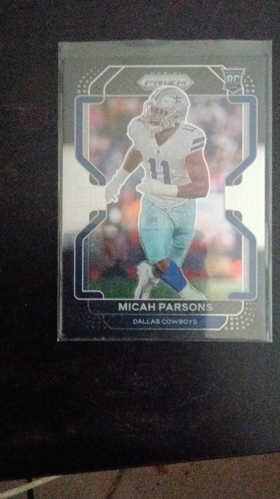 2021 Panini Chronicles Prizm Black Micah Parsons #PB-19 Silver Rookie Cowboys