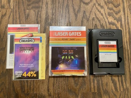 Laser Gates CIB - Imagic - Atari 2600 - Cart / Manual / Box - TESTED / RARE