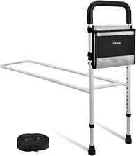 Bed Rails for Elderly Adults Safety, Height Adjustable Cane, Black 