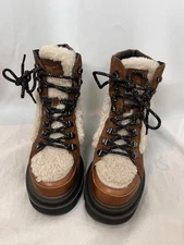 Voile Blanche Loden leather shearling hiker boots womens size 36 6