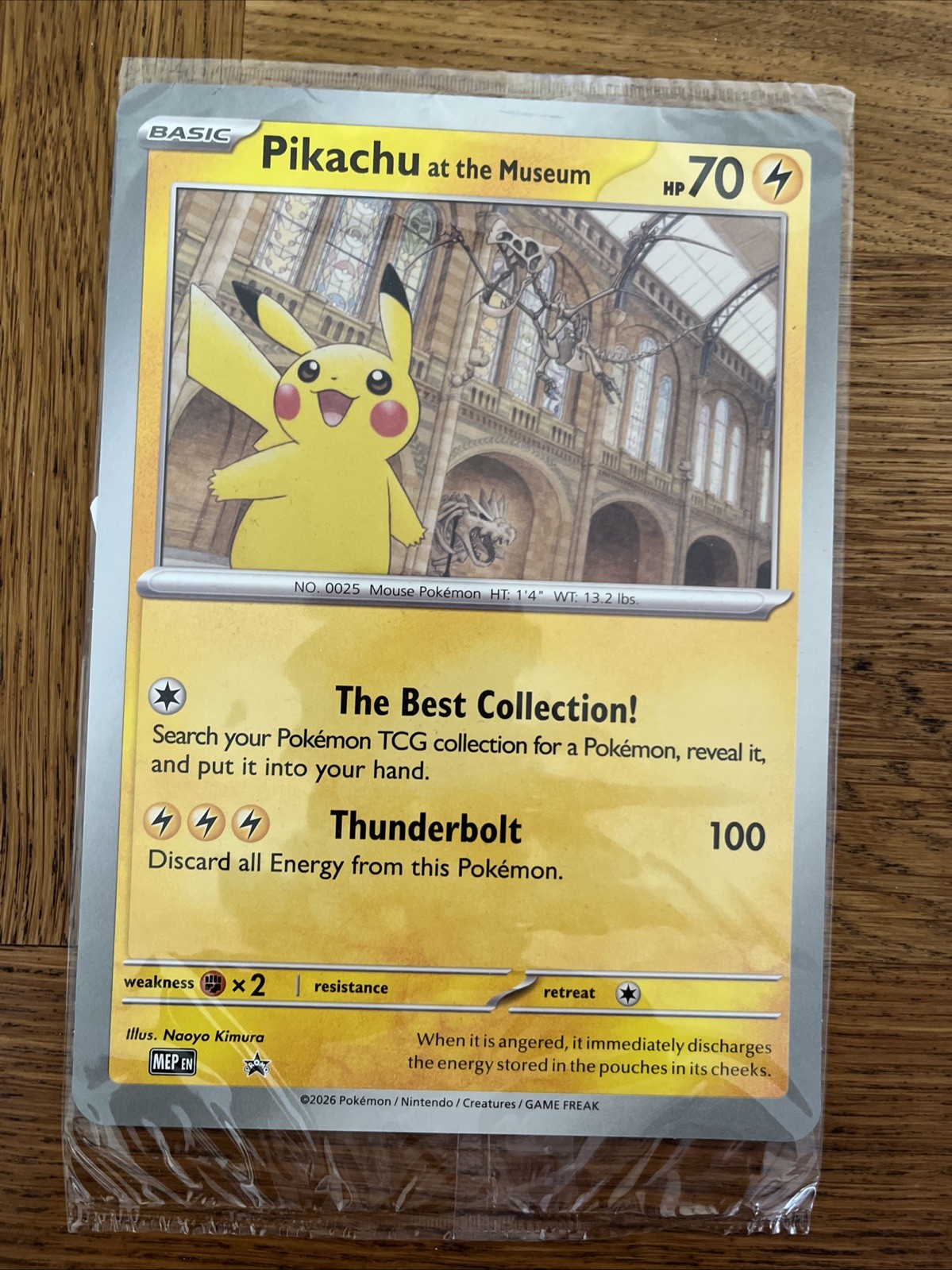 Pikachu At The Museum Jumbo Pokemon Card 