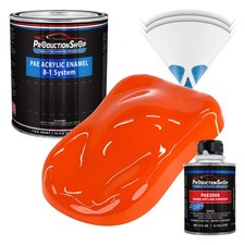 ProductionShop High Gloss Hugger Orange Acrylic Enamel Quart Kit, Auto Paint