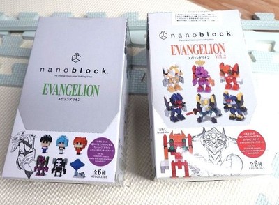nanoblock EVANGELION VOL.1 & VOL.2 Complete 12 Set Building Blocks New
